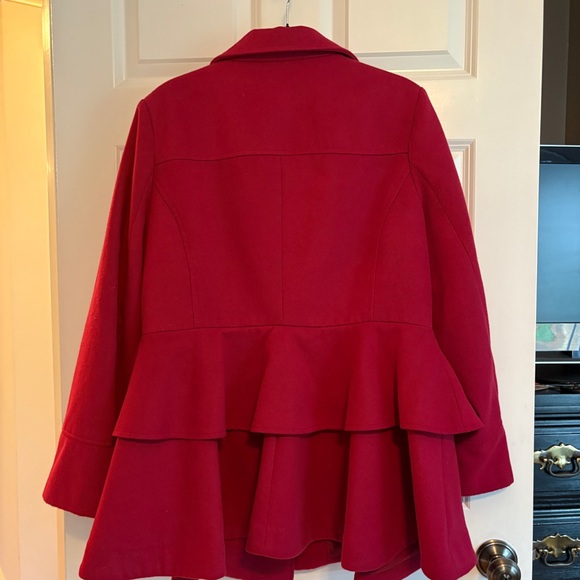 Miss Sixty Vibrant Pink  Pea Coat - Picture 5 of 6